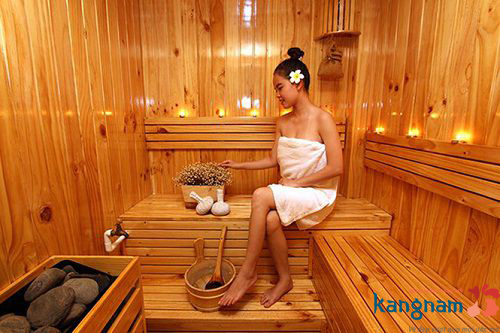 Xông hơi giúp làm giãn nở lỗ chân lông quy trình tắm trắng tại nhà, quy trình tắm trắng tại spa, quy trinh tam trang tai tham my vien