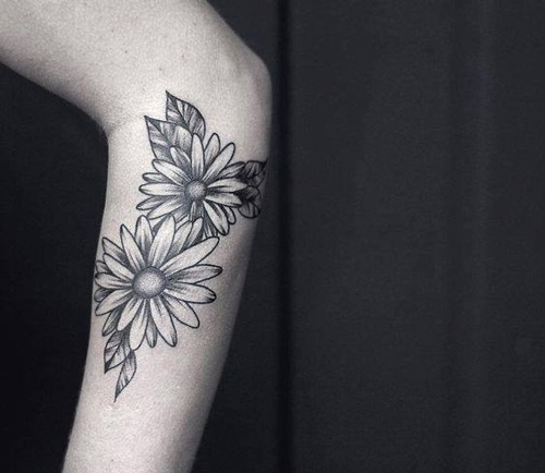 tattoo hoa cúc dại