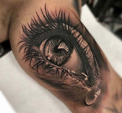 hình xăm đôi mắt đang khóc hình xăm đôi mắt