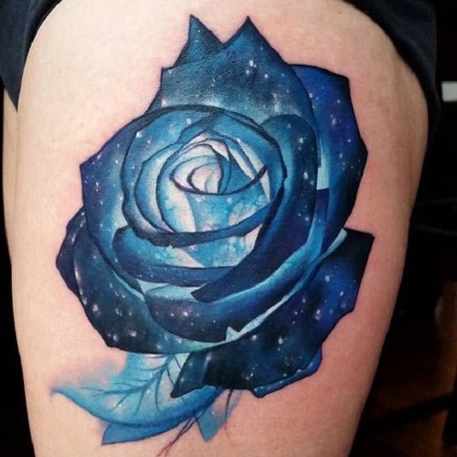  hình galaxy hoa hồng xanh