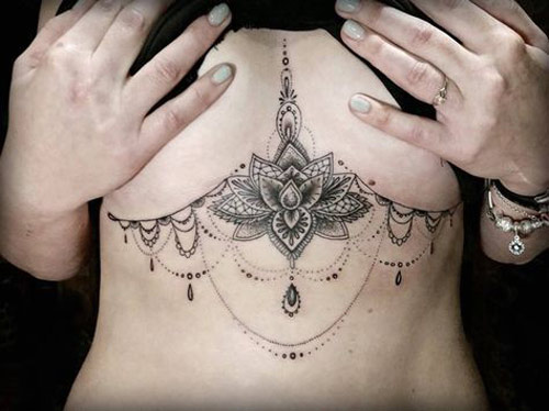 hình xăm ở eo bụng nam