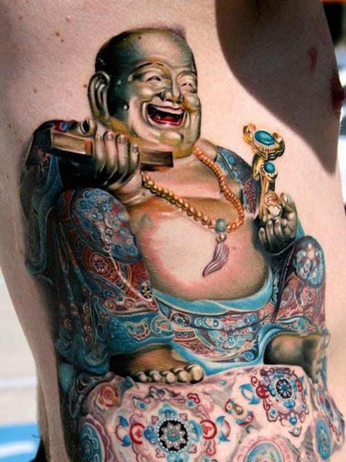 hình xăm hoa văn ở bụng