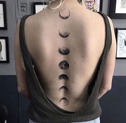 hình xăm về mặt trăng