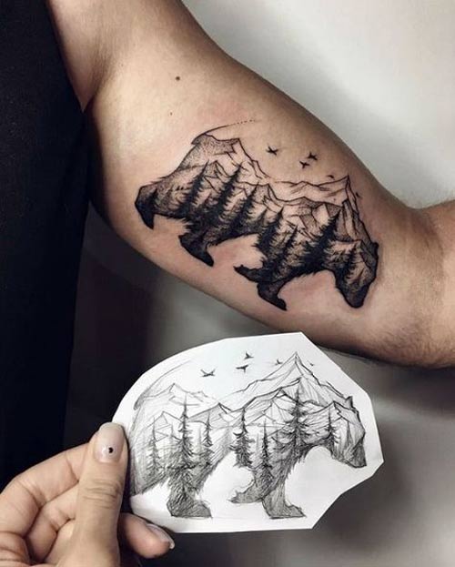 hình xăm ở bụng nữ