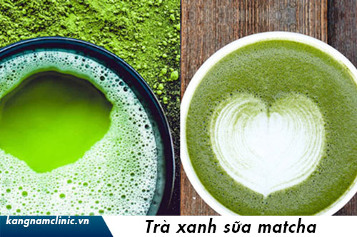 Bột trà xanh có thể pha tạo nên trà sữa matcha thơm ngon mặt nạ trà xanh