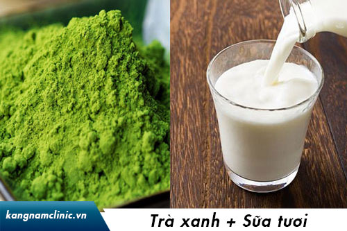 Bạn có thể lựa chọn sữa tươi Mộc Châu để tạo hỗn hợp mặt nạ mặt nạ trà xanh mật ong
