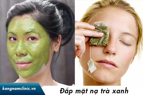 Mặt nạ trà xanh trị thâm quầng mắt và làm sáng da bột trà xanh matcha