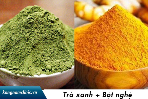 Công thức làm mặt nạ trà xanh kết hợp với bột nghệ cho da sáng mịn bột trà xanh nguyên chất