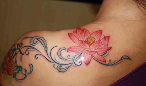 tattoo hoa sen dep 