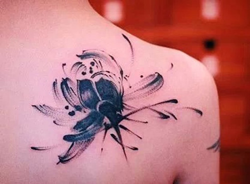 hình xăm hoa sen đá 
