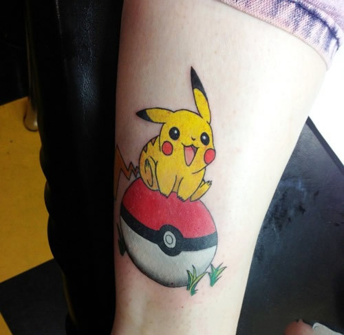 mẫu hình xăm pikachu đẹp 