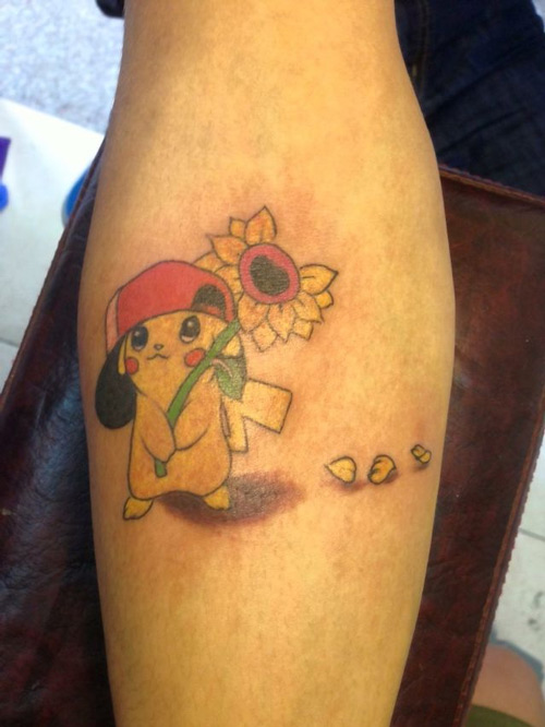 xăm hình pikachu mini 