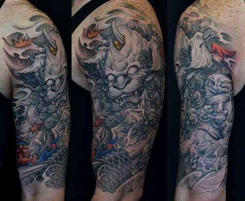 Tattoo kì lân tứ linh