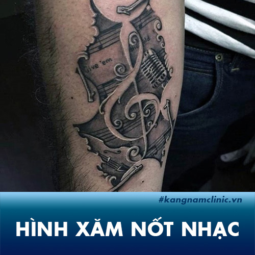 Ngắm nhìn trọn bộ 128 hình xăm nốt nhạc đẹp nhất cho người yêu âm nhạc