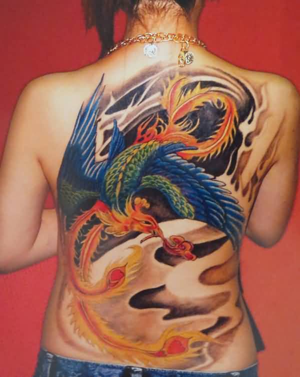hình xăm phượng hoàng kín lưng đẹp nhất