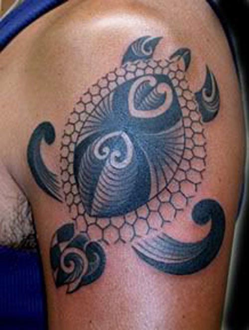 hình xăm rùa tứ linh đẹp