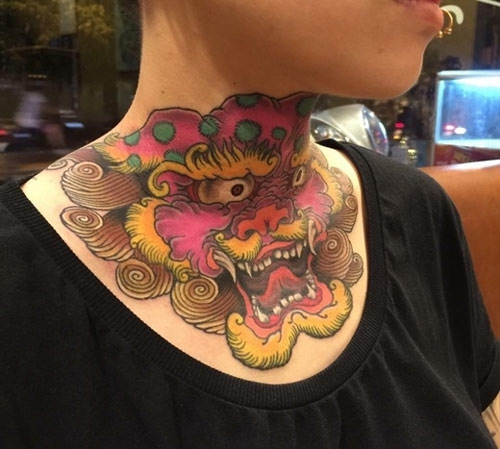 hình xăm tứ linh kỳ lân độc đáo