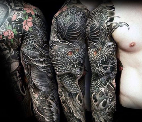 hình xăm tứ linh rồng