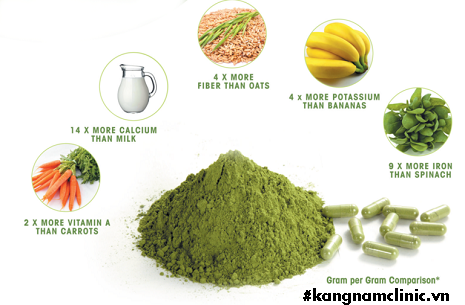 mặt nạ lá chùm ngây tươi