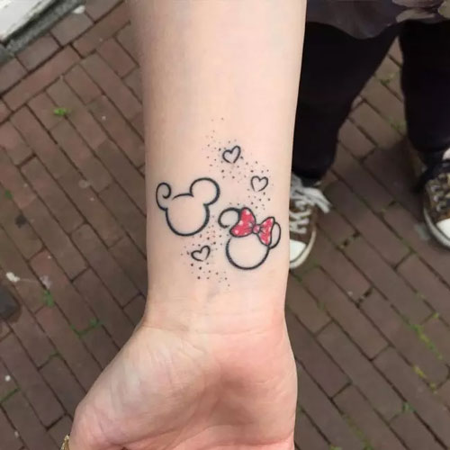 hình xăm chuột mickey mini