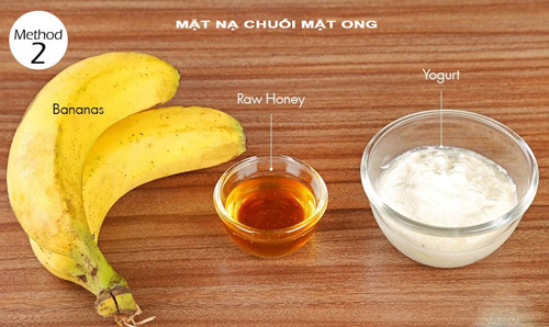 mặt nạ chuối mật ong