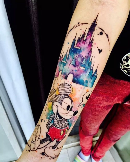 hình xăm chuột disney