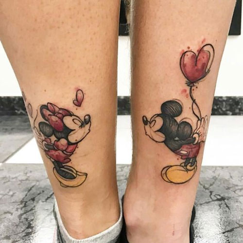 hình xăm chuột ở chân