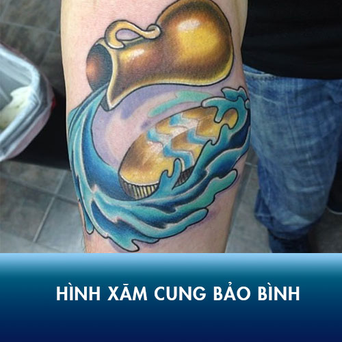 Chiêm ngưỡng 185+ Hình xăm cung Bảo Bình (Aquarius) cực chất cho cả nam và nữ