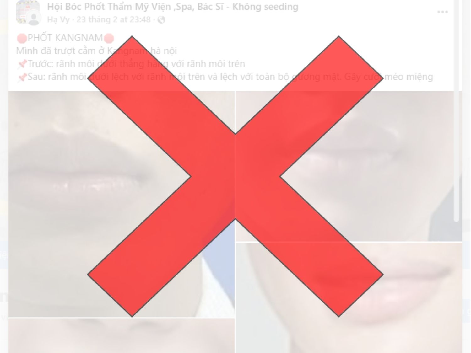 bài viết sai sự thật về kangnam
